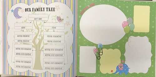 Baby's First 1st Year - Memory Keepsake book Boy Blue Girl - Picture 4 of 12