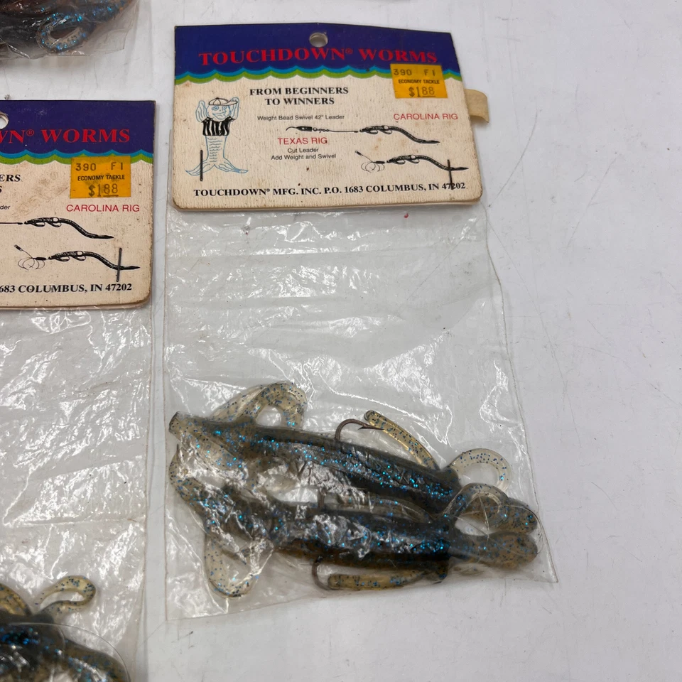 LOTE De Colección Nuevo de Lote Antiguo Ron Savage Plástico Aparejado Touchdown Plataformas Carolina y Texas Foto 3 de 4