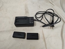 Original OEM Canon CA-900A Battery Charger plus 2 Li-ion Batteries EUC Tested