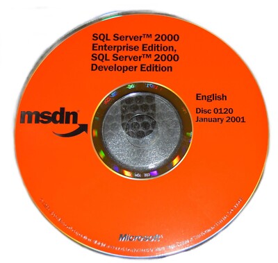 Microsoft SQL Server 2000 Enterprise & Developer Edition