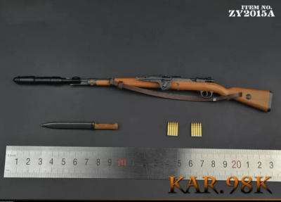 1/6 WWII German KAR 98K Rifle Gun for 12