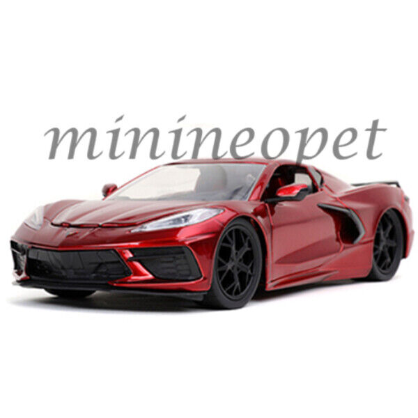 Jada 32538 BIGTIME Muscle 2020 Chevy Corvette C8 Stingray 1//24 Candy Red for sale online