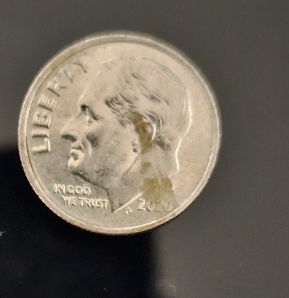 Dime トランプ 2020 P Roosevelt Dime Actual Coin Sensational Eye-catching Blue