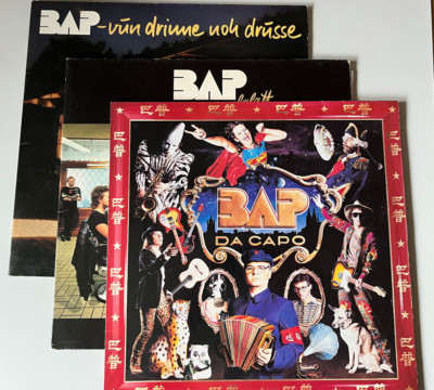 BAP Da capo/vun drinne noh drusse/ahl Männer,aalglatt 3 LPs 1982-88 booklets/inl
