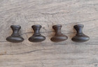 4pcs Vintage cast iron round shape cabinet drawer door knobs screen handles
