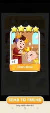 Monopoly GO 4    Sticker - Showtime - Set 18 SENDING FAST 