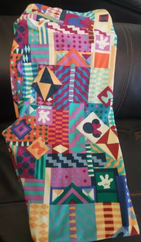 LuLaRoe Disney Mickey Minnie Maus geometrischer Druck Leggings TC groß & kurvig