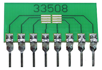 8 Pin SIP Surface Mount Adapter for SC-8, SC-70-8, US8, etc, 