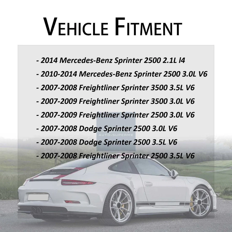 Комплект переднего заднего тормозного шланга 4 шт для 2007 2008 Dodge Sprinter 2500 3,5 л - Изображение 2 из 4