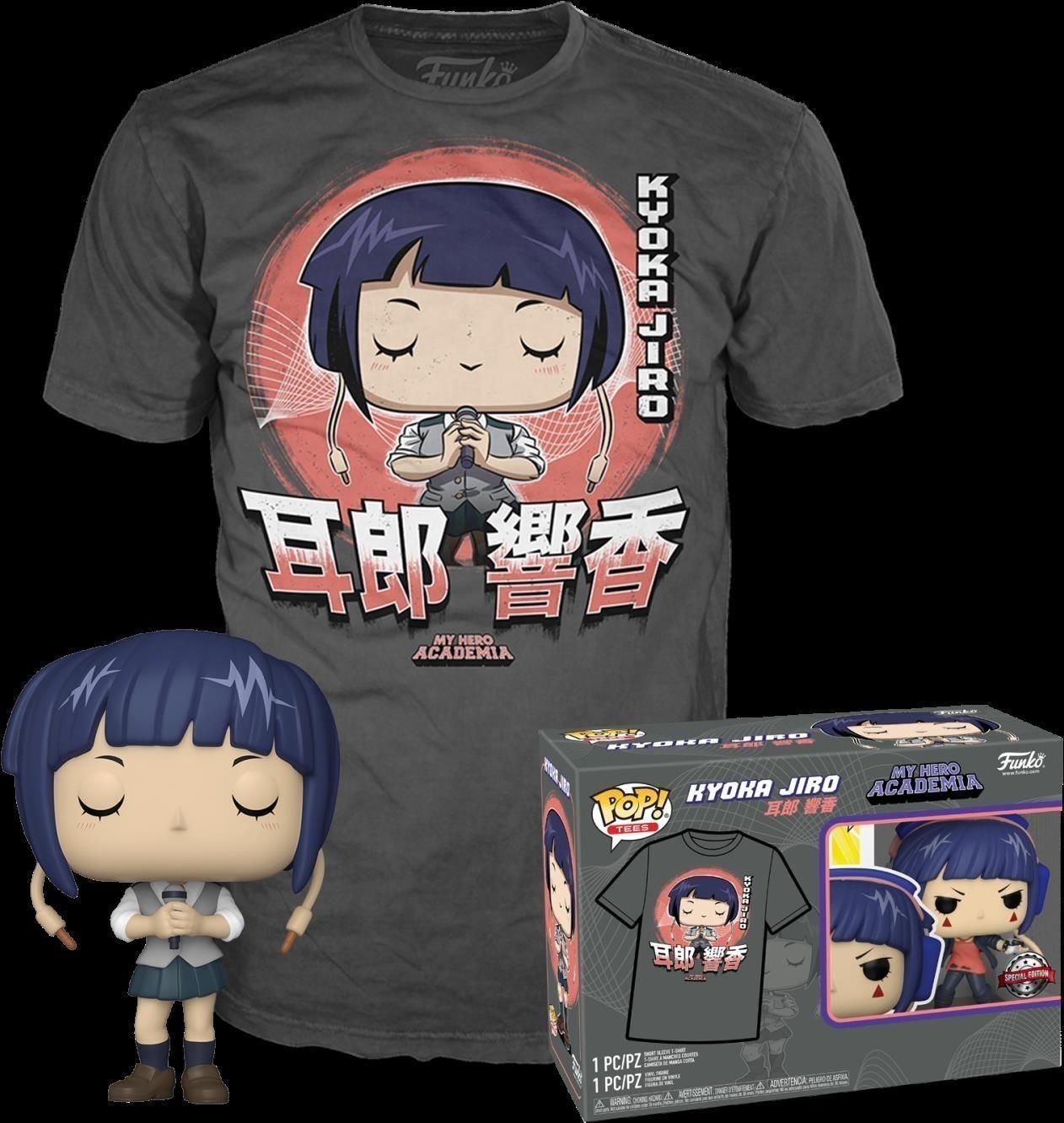 Gadget - My Hero Academia: Funko Pop! Mini Pop! & Tee - Jirou With Mic (Tg. M) -