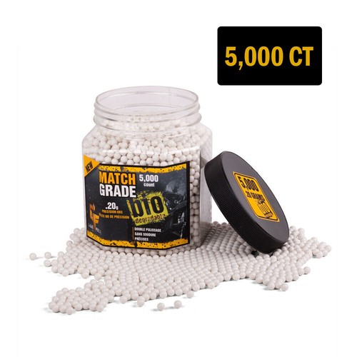 Crosman Game Face Match Grade Biodegradable Airsoft Ammo 5000 Pcs