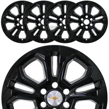 For 2022-2026 Chevrolet Silverado 1500 Black 20 Wheel Skins Hub Caps Rim Covers
