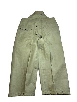 Vintage 40s USN Deck Bib Overalls WW2 WWII OD 13 US Navy New 