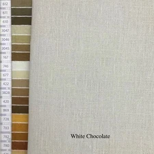 Cross Stitch 28 count linen Wichelt Imports White Chocolate very pale neutral