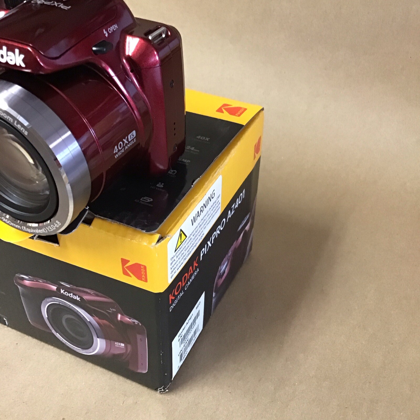 Kodak AZ401RD 16 MP Digital Camera RED AZ401 190403065000 eBay