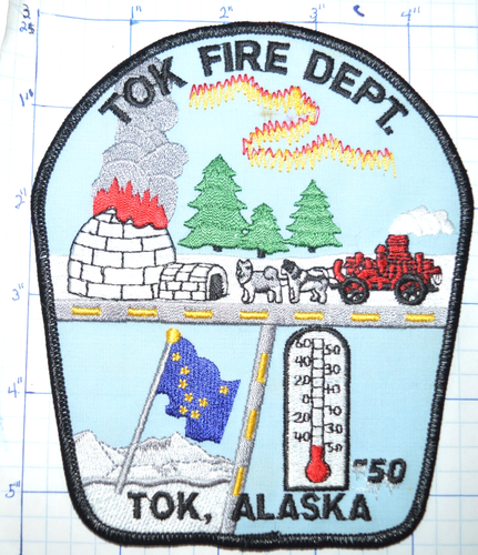 ALASKA, TOK FIRE DEPT 5,5" PATCH