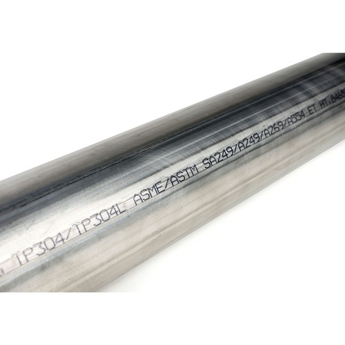 Squirrelly 304SS Straight Tubing 2.5" OD .065 Wall Exhaust Tubing 2 ft 8225-1 - Picture 2 of 3