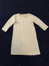 Striped JCREW Cotton Stretch T-Shirt Dress XS 3/4 Sleeves New
