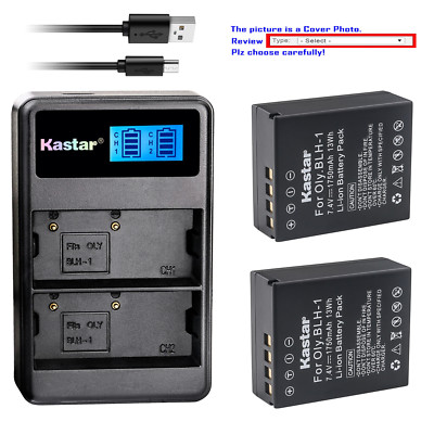 Kastar Fully Decoded Battery Dual Charger for Olympus OM-D EM1 Mark III MARKIII
