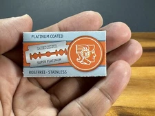 Merkur Platinum Double Edge Razor 10 Blades Pack Fast Shipping