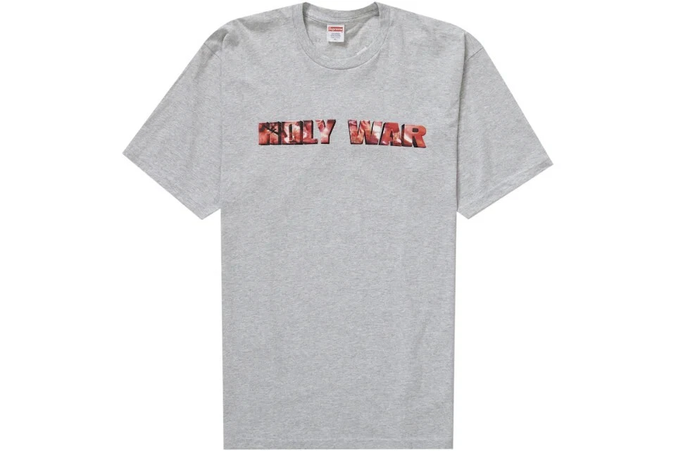 Tee shirt gris Supreme Holy War   Taille XL