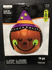 Halloween Craft Kit 14 pc for pumpkins Ages 6 Creatology New Lot Of 3