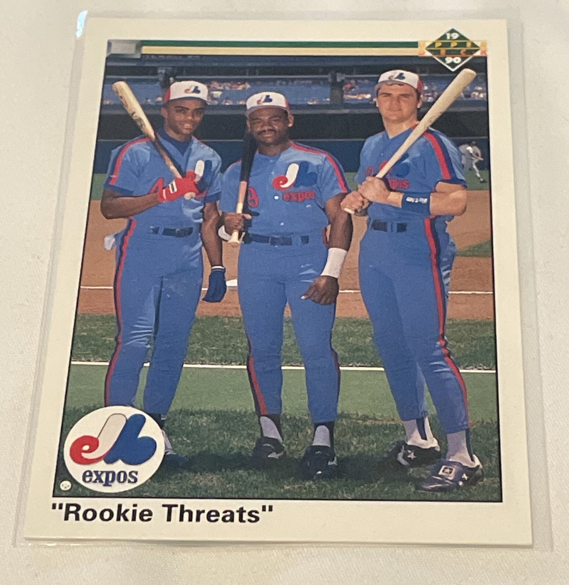 1990 Upper Deck Baseball Montreal Expos Rookie Threats Card #702