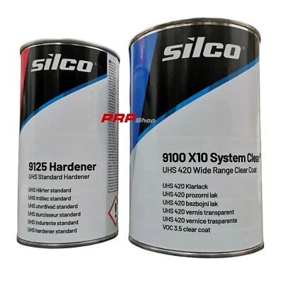 SILCO VERNICE TRASPARENTE BICOMPONENTE 2K ULTRA ALTO SOLITO UHS 2:1 CARROZZERIA 1l+500