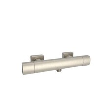 Thermostatic Exposed Bar Shower Mixer Valve Tap Chrome Black Brushed Brass Nicke