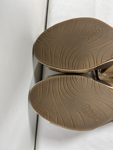 Sandali donna Dansko Vienna slide oro pelle metallizzata taglia 40 casual estivi - Foto 12 di 15