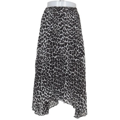 Boss, Rock, Größe: 42, Schwarz/Weiß, Viskose, Leopard, Damen #NCC