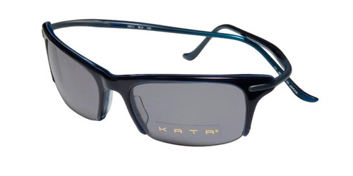 NEW KATA KD11 SUNGLASSES BLUE 53-19-130 UNISEX BLU PLASTIC BROWLINE JAPAN