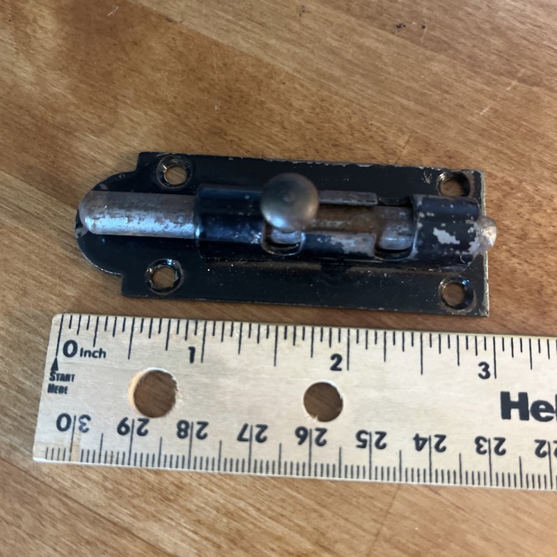 Antique Vintage Metal Slide Lock