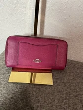 Coach Long Zip Around Wallet - Taffy (C4451 IMRRJ)