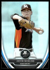 Justin Nicolino 2013 Bowman Platinum #BPCP57 Marlins MLB READ FREE SHIPPING