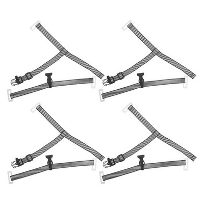 4 Pcs Schwarzer Kinnriemen under Chin Hat Strap Schutzhelm Zubehör