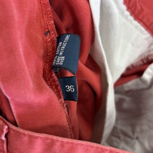 Polo Ralph Lauren vintage pantaloncino uomo 36 Salmon Tyler plissettato chino preppy Y2K - Foto 6 di 10