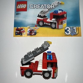 LEGO Creator 6911 Mini Fire Truck 3 In 1 Complete Set