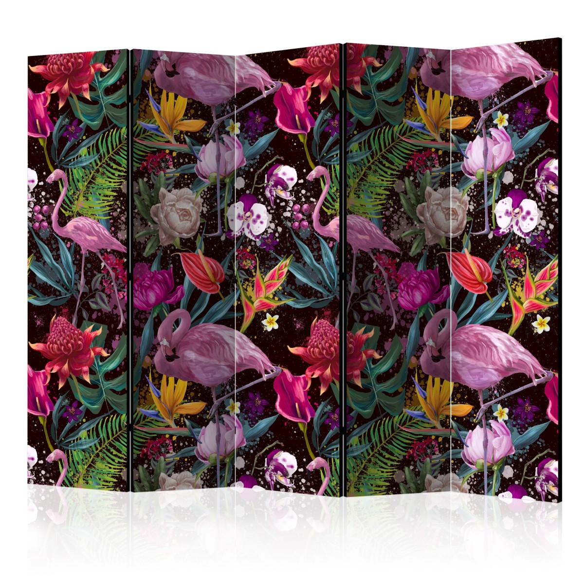 Paravent 5 volets Colorful Exotic pour créer une oasis de sérénité et de couleurs