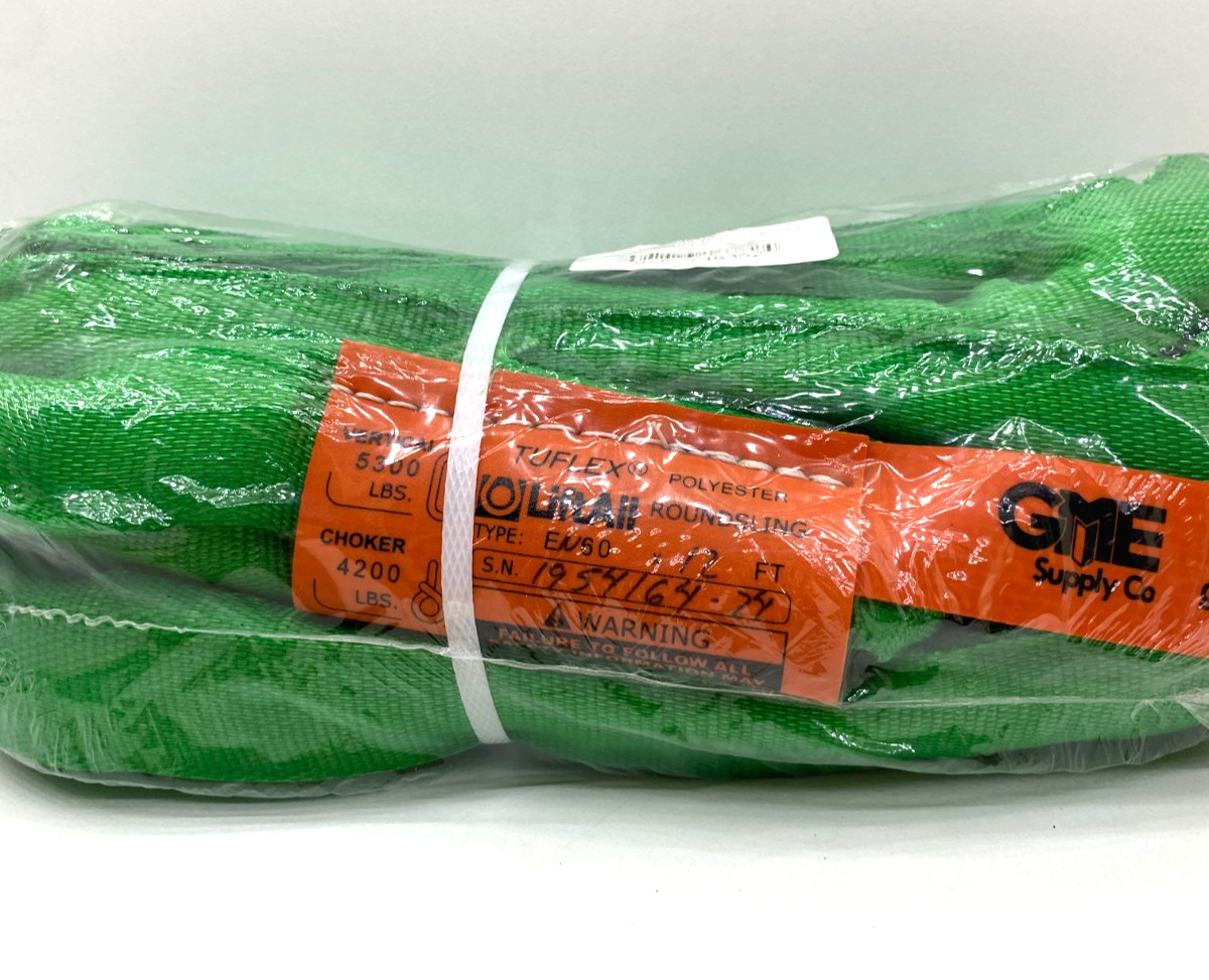 1 NEW Lift-All En60x12 Tuflex 12 Ft. Endless Round Sling, 4200 Lbs.