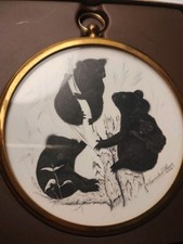 Peter Bates miniature of bears In Silhouette by Marcelle D. Shears 