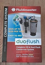 Duoflush Complete System by Fluidmaster 550DFRK-3 Water Saving Toilet Flush