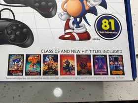 SEGA Genesis Classic Black Game Console with 81 Preloaded Games and Sonic Mortal