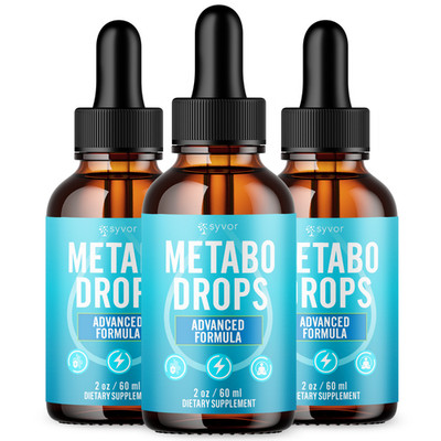 (3 Pack) Metabo Drops Advanced Health & Fitness Support Supplement 90 Servings