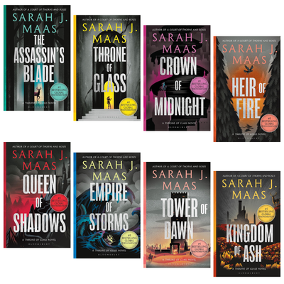 Throne of Glass Series 8 Book Set Collection by Sarah J. Maas | eBay