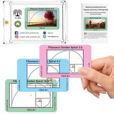 CLPA Fibonacci Golden Spiral Viewfinder: Credit Spiral, Clear