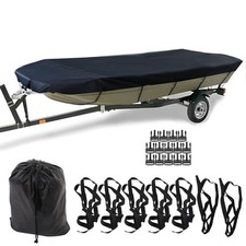 12/14/16/18ft Jon Boat Cover Heavy Duty For Jon Boats Protection 210D Waterproof