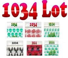 100 1034 LOT APPLE MINI ZIP BAGGIES DICE DOLLARS S HIGH HEAVY D EAGLES 1.0x.75"