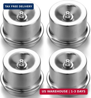 MorningRo 4 Pcs 1.98'' Axle Grease Cap Trailer Hub Dust Caps Grease Fitting Caps