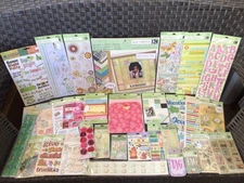 HUGE K & COMPANY SCRAPBOOK LOT~~Paper-Stickers-Borders-Tags & More~ NEW